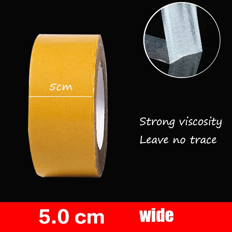 READY STOCK Double Super Sticky Sided Tape High Viscosity Grid Fiber