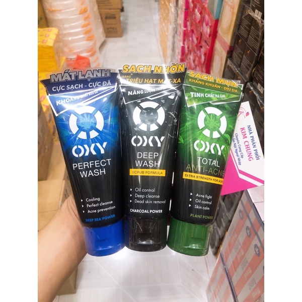 [Tuýp 100g] Sữa rửa mặt Oxy (Sạch nhờn sáng da/ngừa mụn)