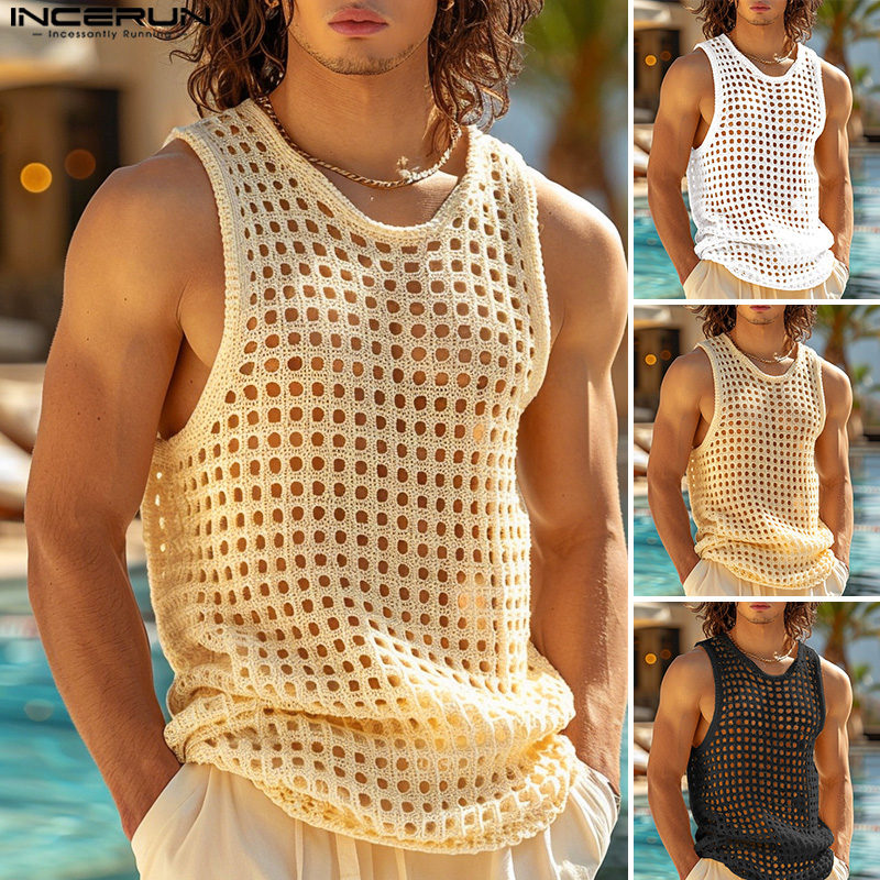 Style%20Western%20(Tops%20Vest%20Sando%20Vest%20Tops%20Casual%20Fashion%20INCERUN%20Men's%20Style%20Vacation%20Hollow%20Mesh%20Vest%20Sleeveless%20Vest)%20#250304%20-%20Image%204