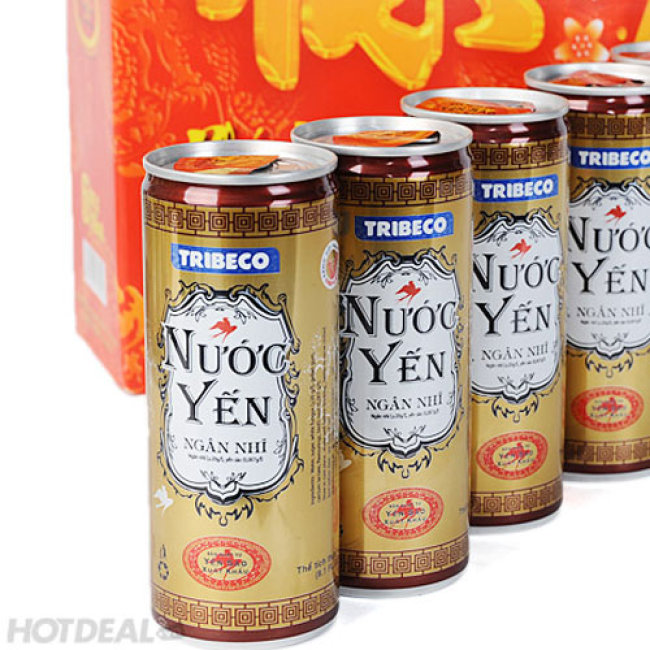 Lốc 6 lon nước Yến Tribeco 240ml