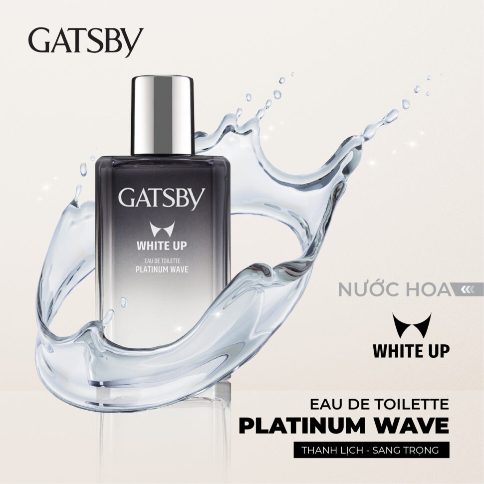 Nước Hoa Nam GATSBY WHITE UP EDT PLATINUM WAVE 50ml