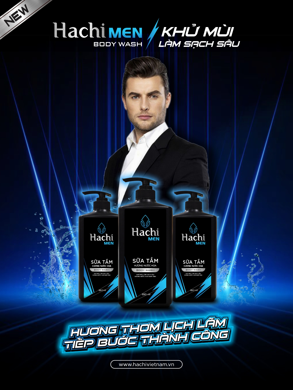 SỮA TẮM HACHI MEN