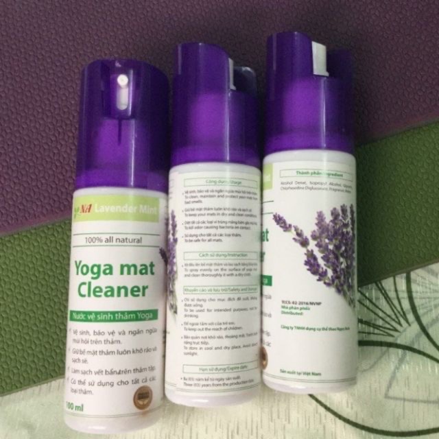 Dung Dịch Vệ Sinh Thảm Tập Yoga Lavender Mint (100ml)