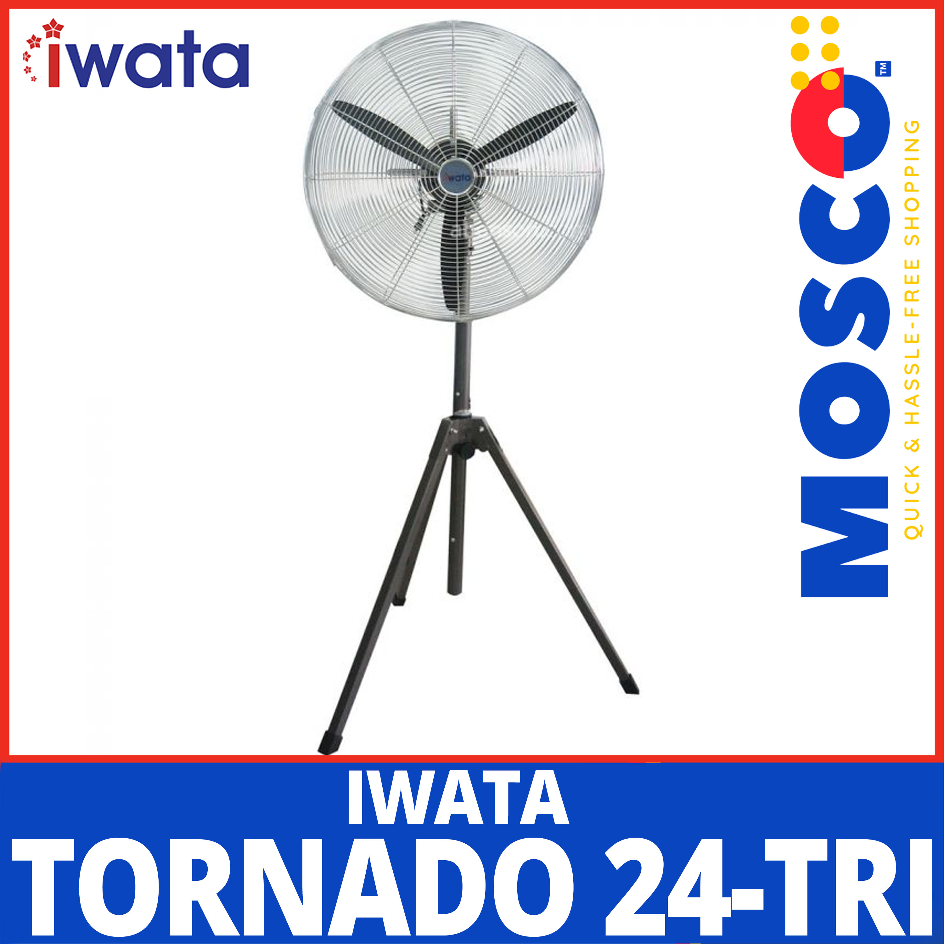 Iwata Tornado 24TRI l 24inch, Tripod Type Industrial Fan Lazada PH