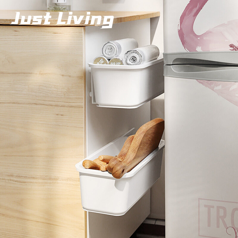 JustLiving Hộp Đựng Bồn Rửa Nhà Bếp Giá Đựng Dưới Bồn Rửa Loại Ngăn Kéo Gắn Tường Giá Sắp Xếp Nhà Bếp Giá Đựng Đồ Kéo Đẩy Bằng Nhựa Cho Phòng Tắm 、 Nhà Bếp