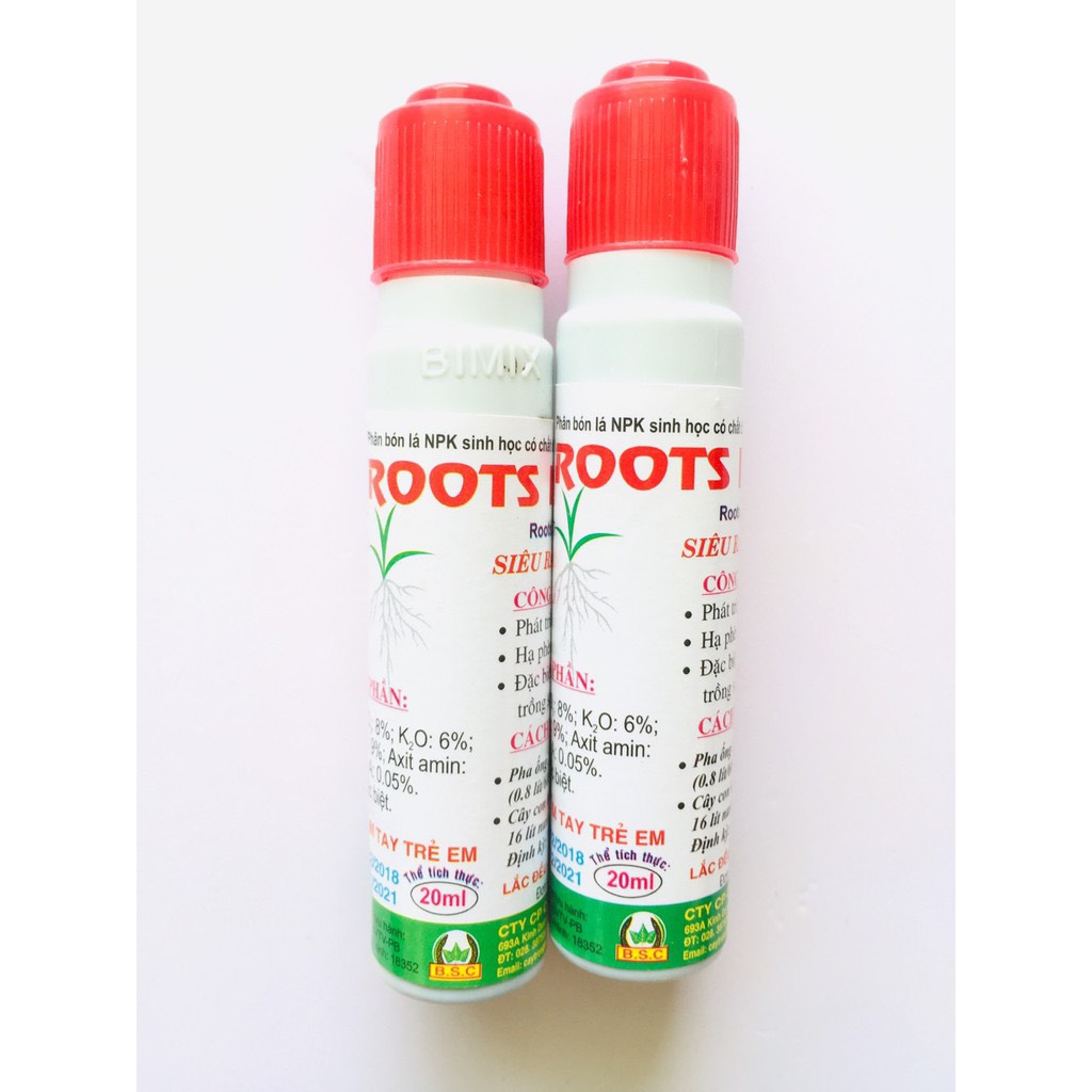 Kích rễ bimix super roots new đậm đặc cho cây trồng ,kích thích sinh trưởng , phát triển bộ rễ khoẻ mạnh cho cây cảnh , hoa hồng , lan