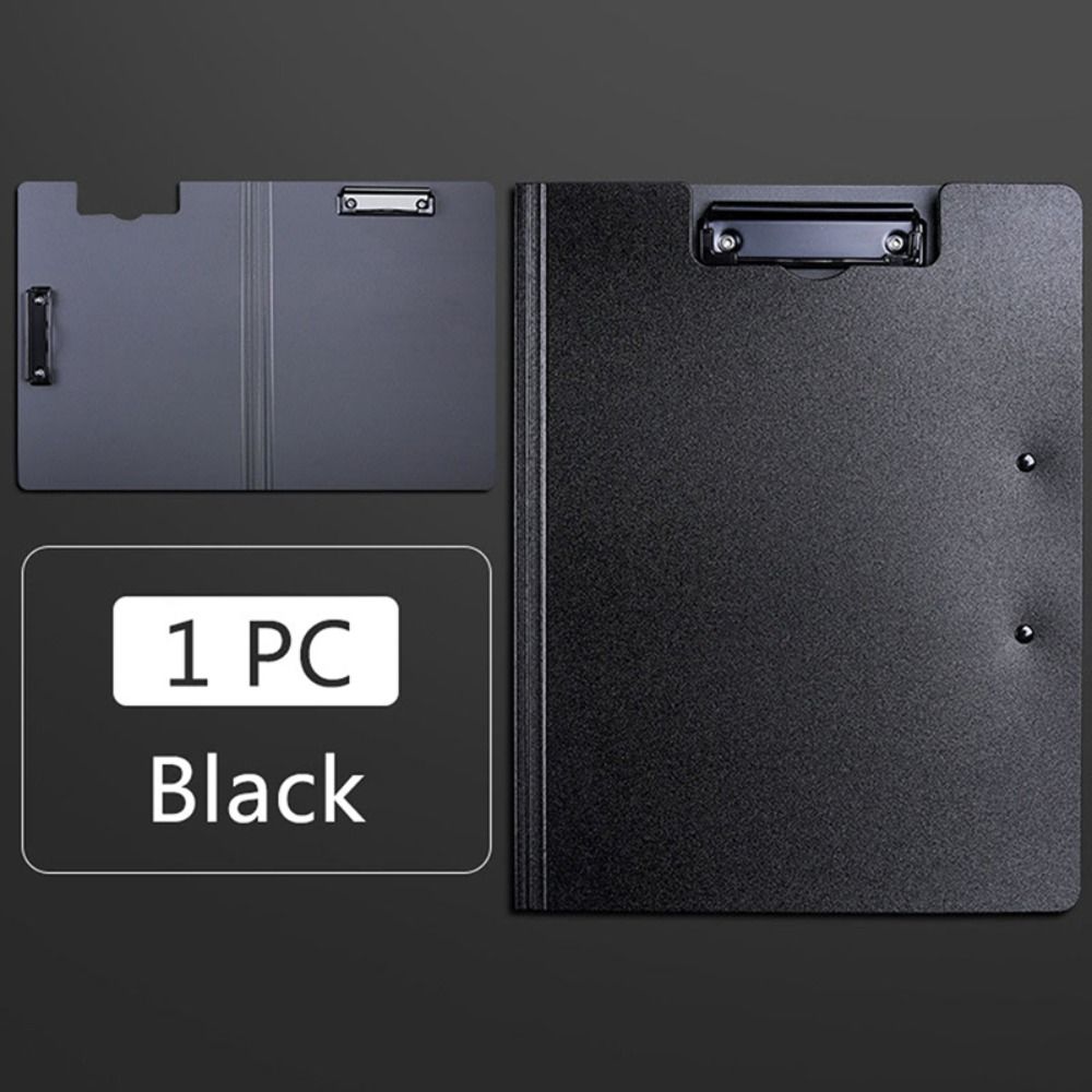 GGE SPORTS School Office Supplies With Double Clips Memo Clip Board Clipboard Writing Pad Frosted A4 File Folder