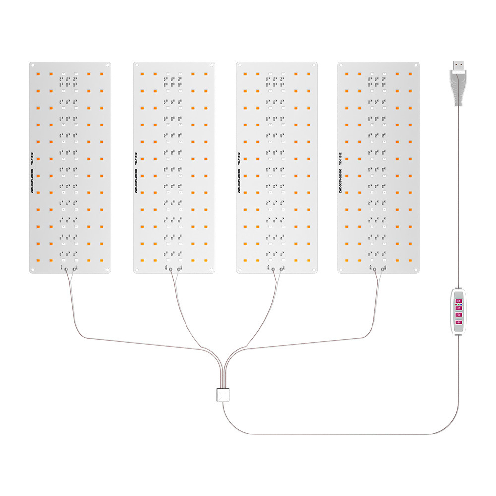 【Special Promotion】 Ultra-Thin Panel Grow Lights with Timer Full Spectrum Grow Lights Dimmable Grow LED for Indoor.