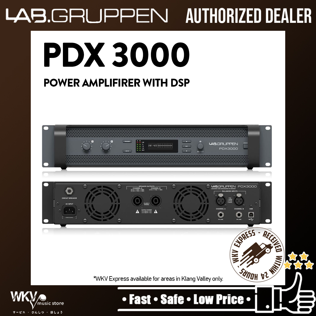 Lab Gruppen PDX3000 Power Amplifier with DSP (PDX 3000 / PDX3000) Lazada