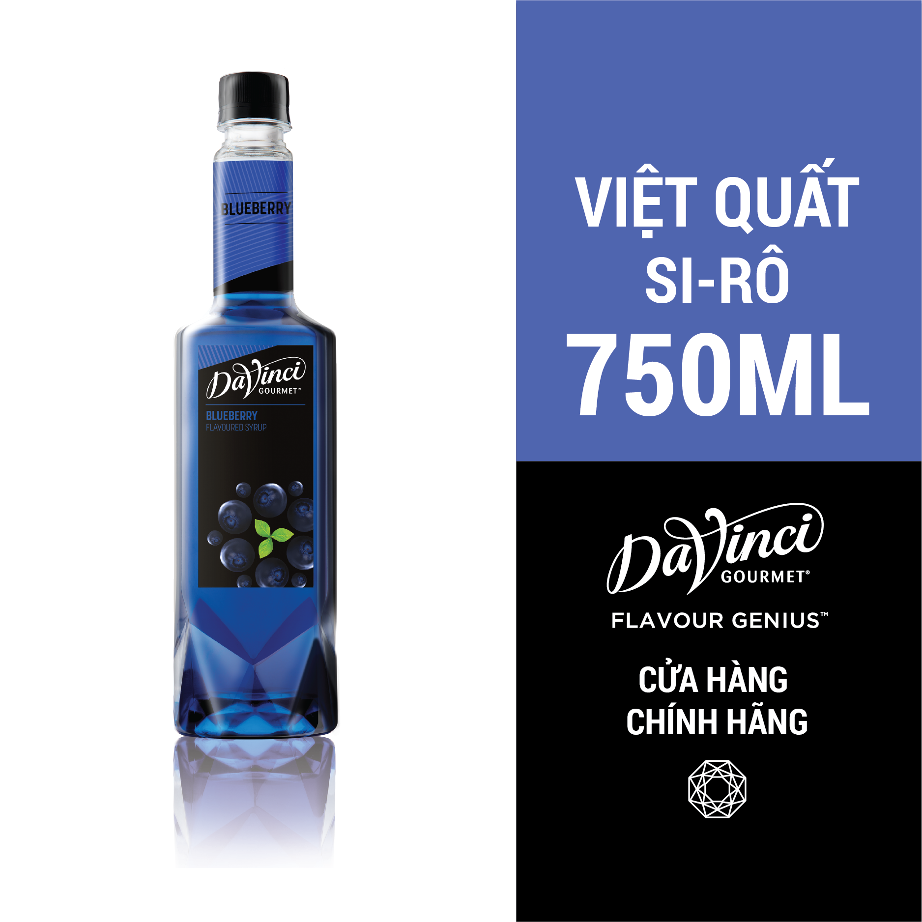 Syrup Việt quất Davinci (Blueberry) - Chai 750ml