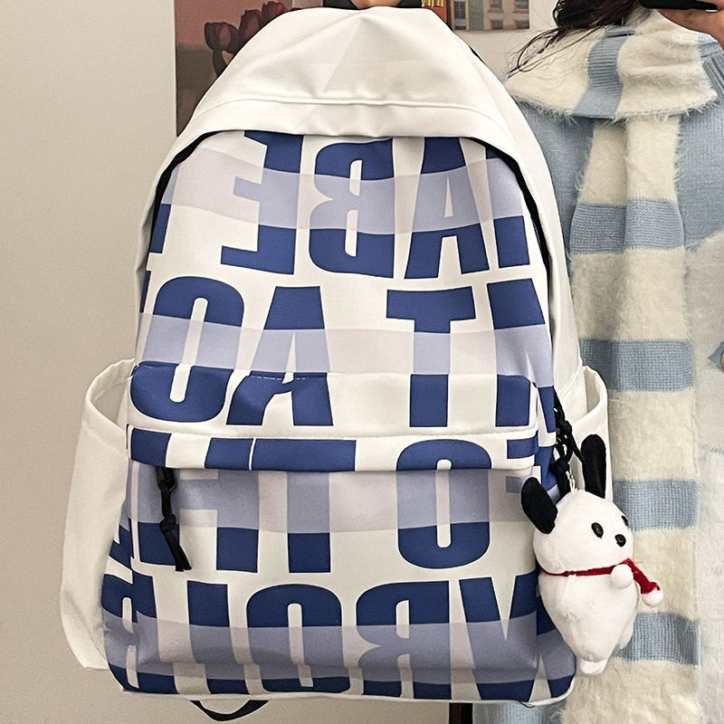 ELACCENT Student Backpacks Girls Student Printed Backpacks Trendy Men’s and Women’s Backpacks（Without pendant）
