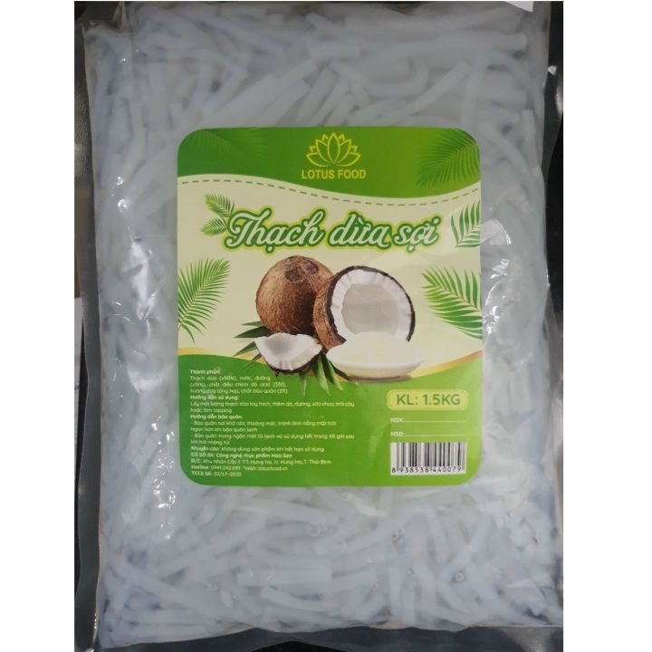 Thạch dừa sợi Lotus food gói 1kg5