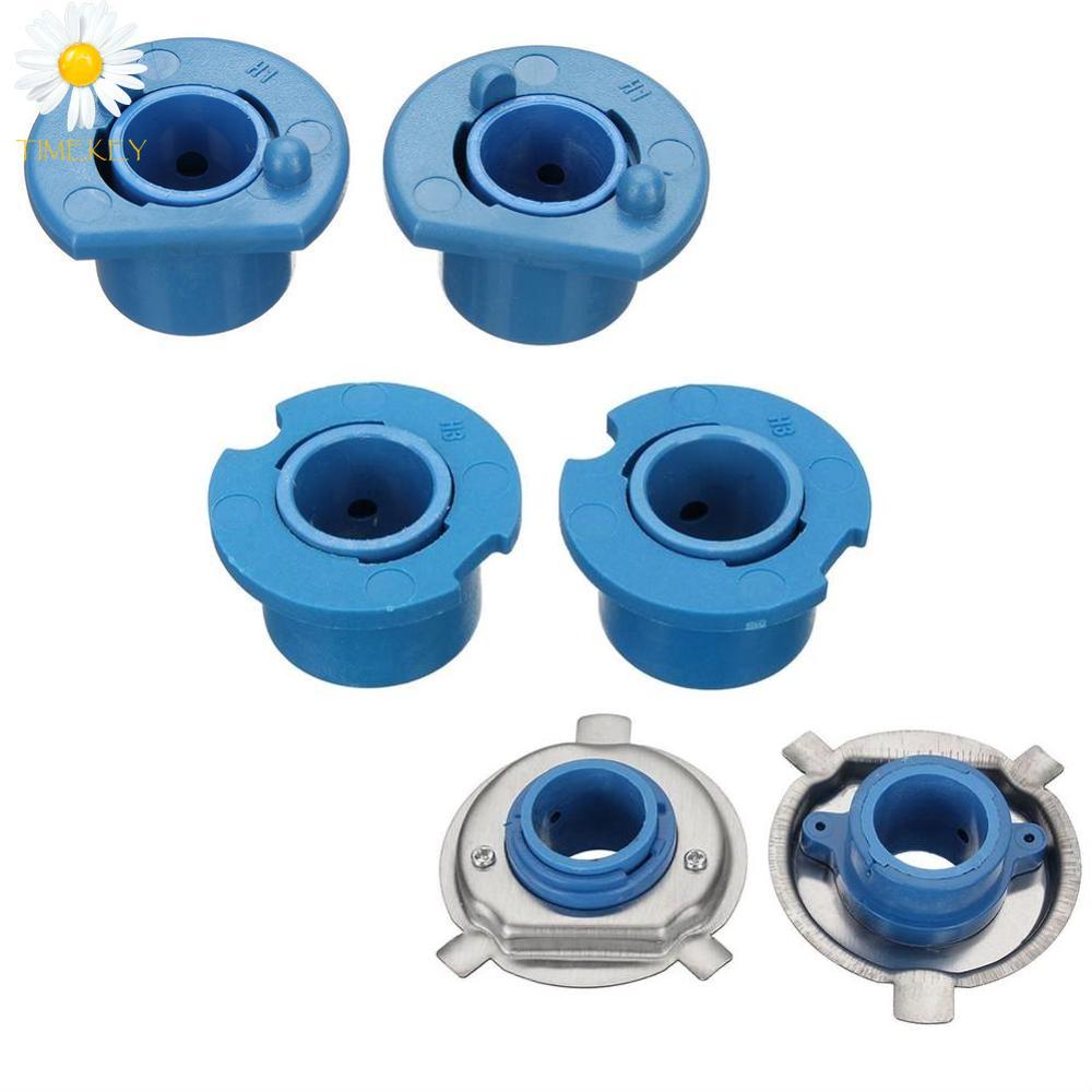 Timekey 2Pcs LED Headlight Bulb Base Adapter Socket Retainer H1/H3/H4/H7/H11/HB3