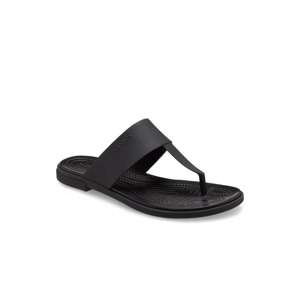 Dép Xỏ Ngón Nữ Crocs Tulum - Black