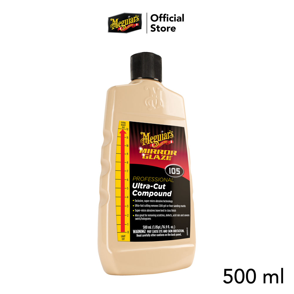 Meguiar's M10516 Mirror Glaze 105 Ultra-Cut Compound ยาขัดหยาบ อัลตรา ...