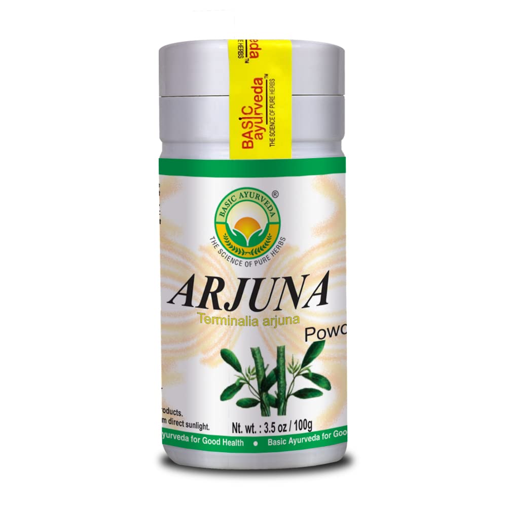 BASIC AYURVEDA Arjuna Bark Powder Terminalia | Natural & Organic | Pure ...