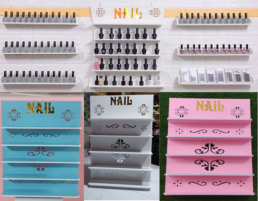 Kệ để Sơn chữ Nail Vàng