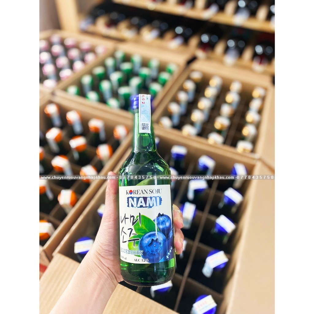 R ượu Soju Hàn Quốc Nami Blueberry 360ml