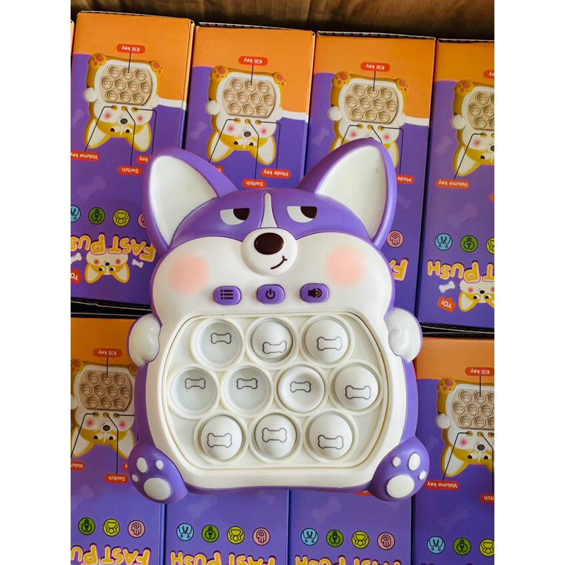 Popit điện tử pop it điện tử Chó Shiba 999 lever kèm pin