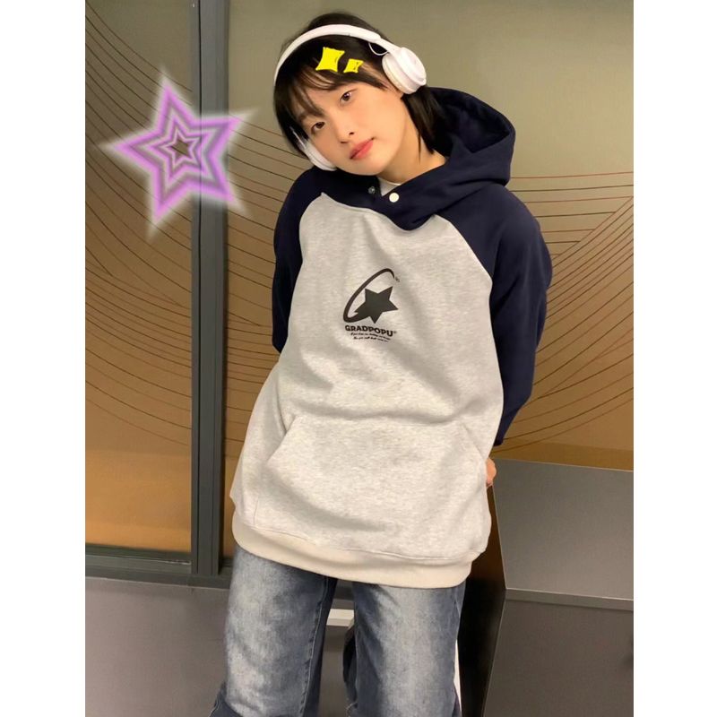 Salome áo hoodie zip basic hoodie áo hoodie áo khoác hoodie nữ thời trang thường ngày hàn quốc 2023 new a28j15s