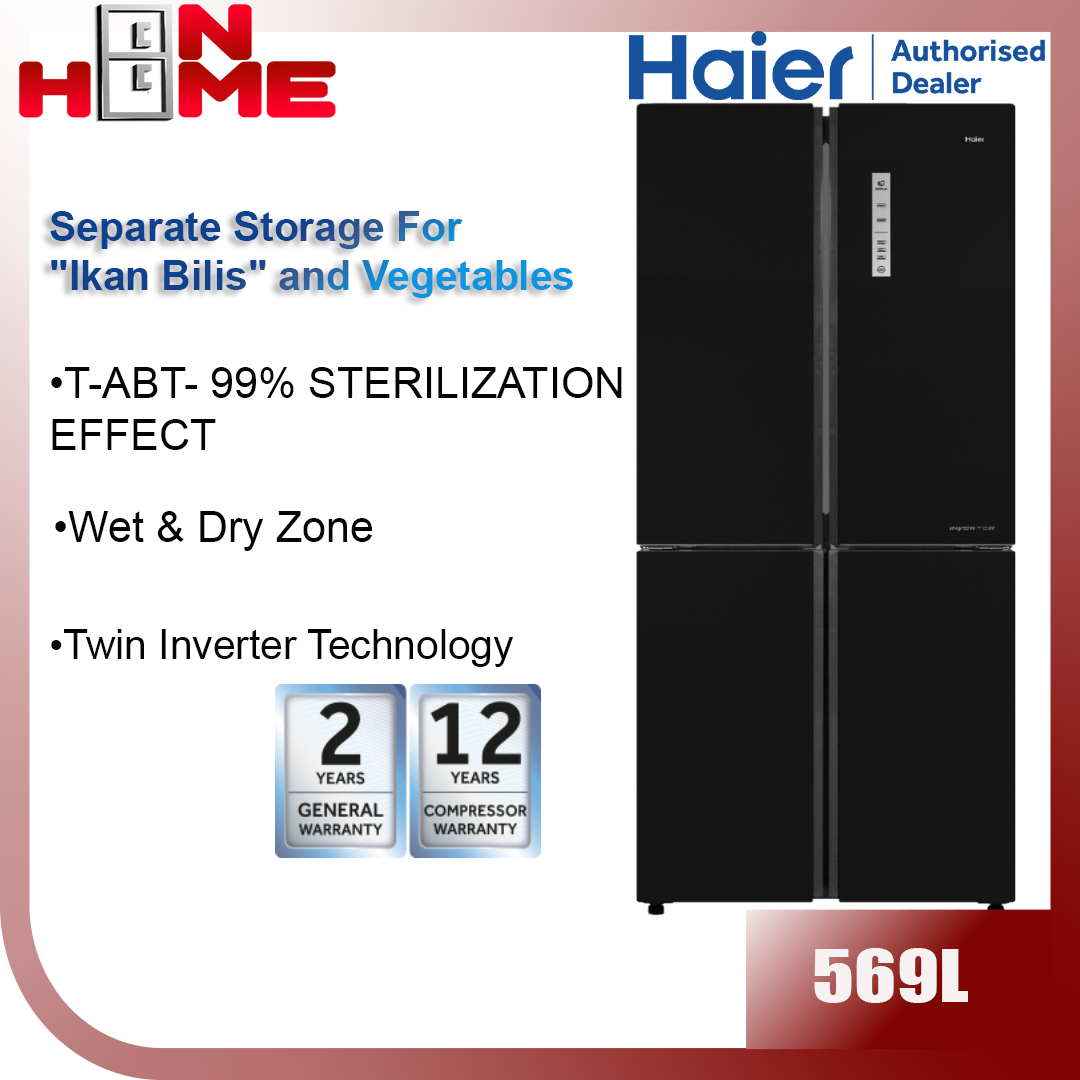 Haier 516L DC Inverter 4 Doors Refrigerator Peti Sejuk Fridge Lazada