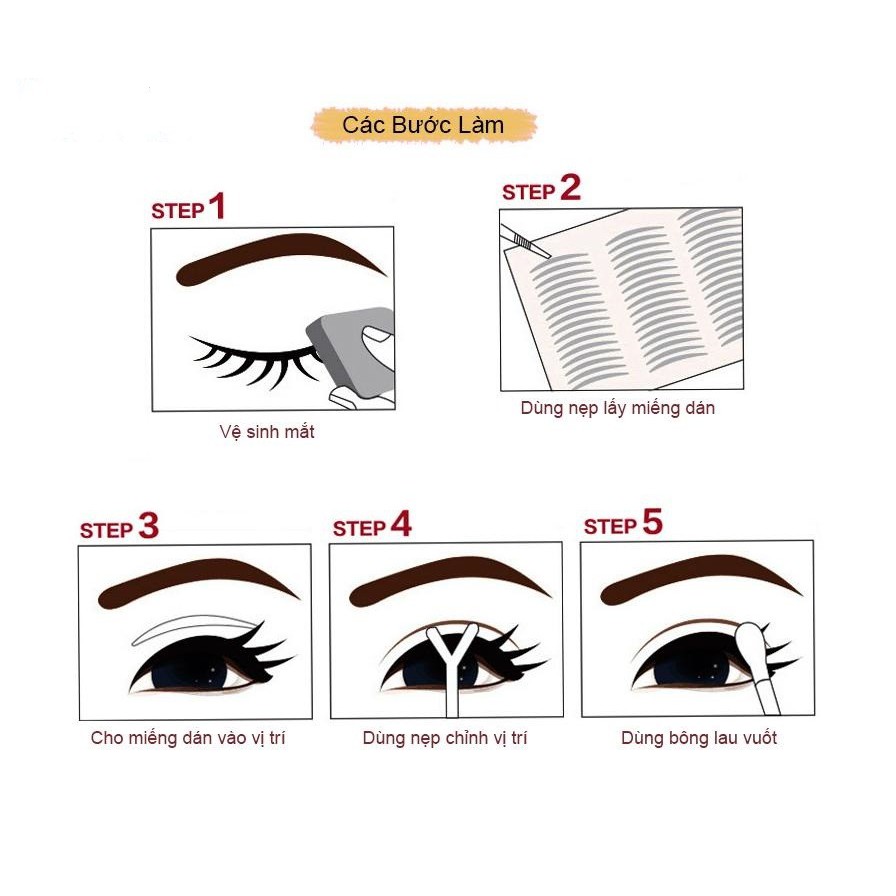 Combo 2 Hộp 240 miếng dán kích mí mắt Hộp Nhựa (120 cặp)