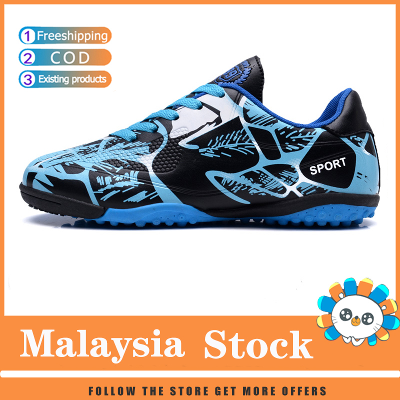 Malaysia Stock budak kasut bola sepak murah men FG spike football boots soccer sports shoes. 