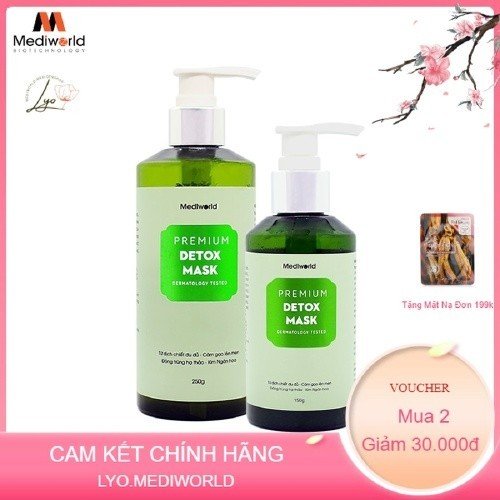 (Sỉ Spa) Mặt nạ thải độc Detox Mask MEDIWORLD (dành cho mọi loại da)