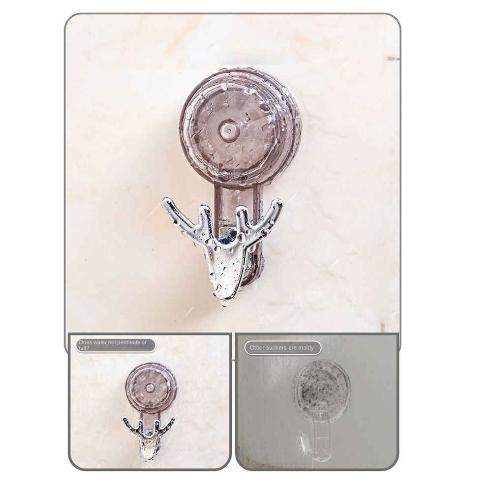 No-Punching Vacuum Suction CupWall Hook Light luxury Self-adhesive Key Bag Hanger Creative Traceless Bathroom Rack Home.