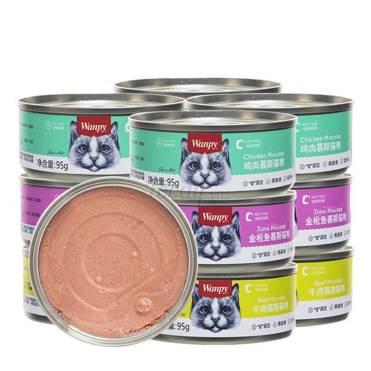 Pate Cho Mèo Wanpy Lon 95gr - [Nông Trại Thú Cưng]