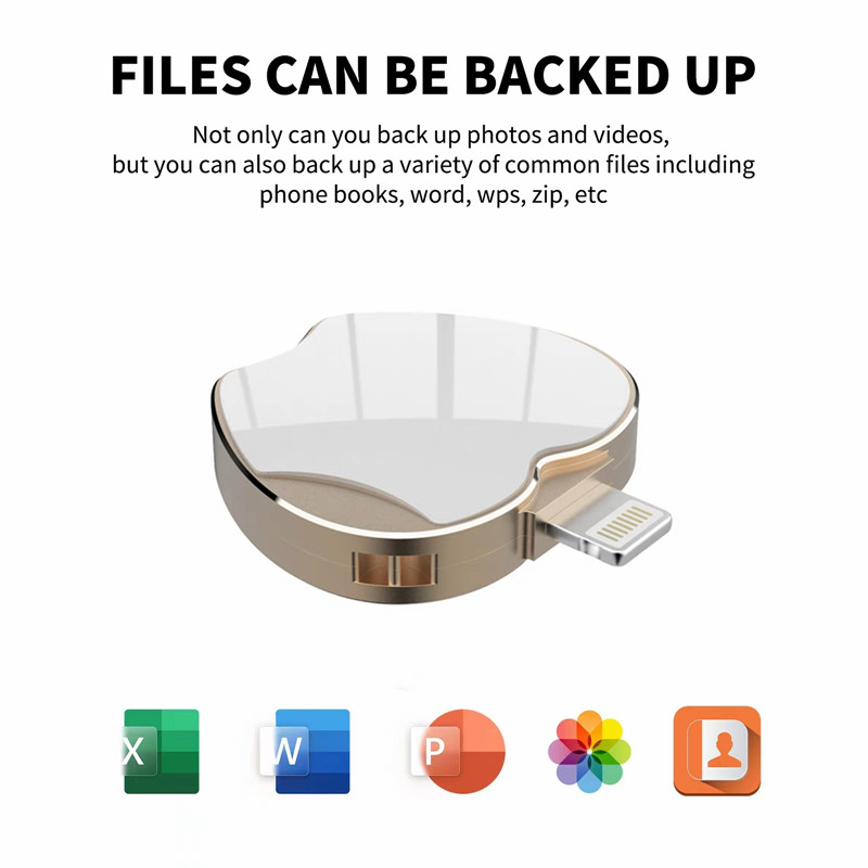 Ugreen Ổ cứng di động OTG 512GB 1TB IOS lưu trữ bên ngoài Pendrive cho iphone14/13/12/11/x/8/7/6 Bộ nhớ máy tính cá nhân USB OTG Stick Key