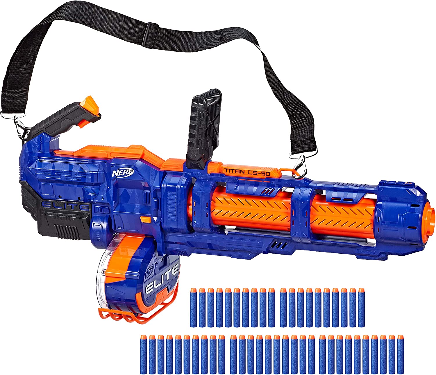 Nerf Elite CS-50 トイガン タイタン 動作品 READY STOCK} Nerf Elite Titan CS-50 Toy Blaster Fully Motorized