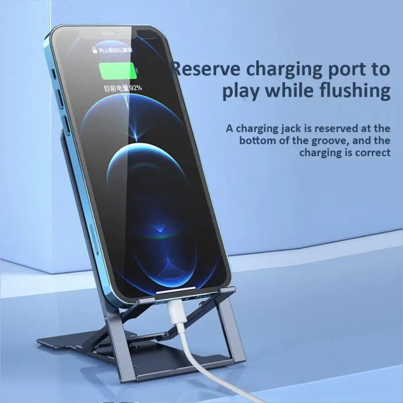 Plastic Tablet Stand for IPhone IPad Desktop Mobile Phone Holder Stand Multi-Angle Folding Mini Phone Holder