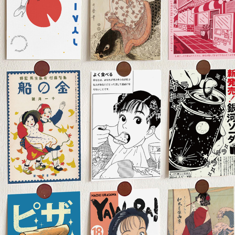 %E3%80%90EleganceEssence%E3%80%91Ins%20Japan%20Showa%20Vintage%20Cartoon%20Postcards%20Cute%20Girl%20Photo%20Props%20Background%20Wall%20Kawaii%20Decorative%20Card%20Greeting%20Cards%2010%20Sheets%20-%20Image%203