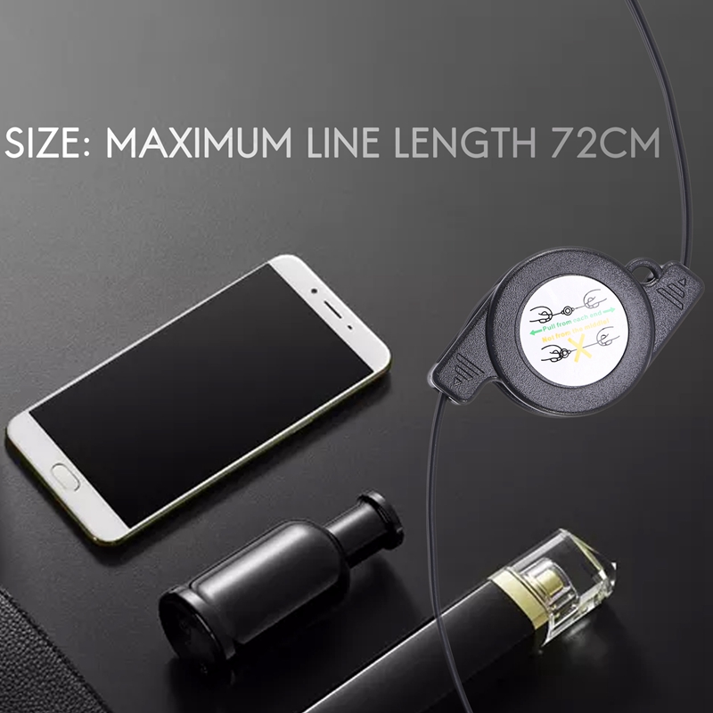 USB Type C USB 3.1 Retractable Cable Charger Charging Type-C USB-C Cable Black