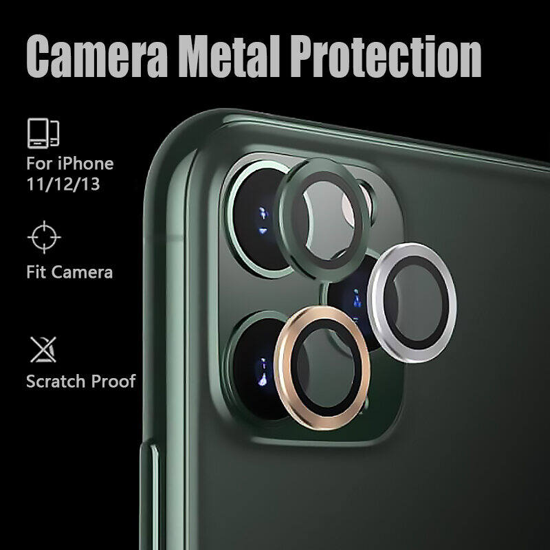 BOCH Miếng Bảo Vệ Ống Kính Máy Ảnh Cho iPhone 14 Pro Max Plus 13 12 11 Pro Max Mini Kính Cường Lực HD Cao Cấp Miếng Dán Màn Hình Ống Kính Hợp Kim Nhôm Hàng Có Sẵn