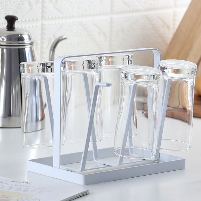 Price face cup, tray face Cup split with high-grade iron 20x16.5x13cm (white/black)-[price face Cup, price to cup, tray for glass, rack hanging Cup rack wash cup, spice up Cup, household de cup, tray de cup, household hanging Cup Ke Rua Cup]