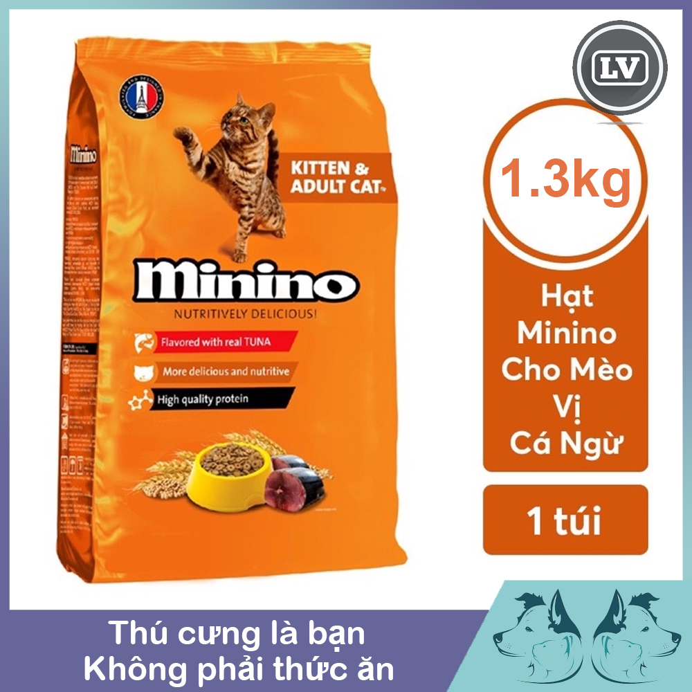 Thức ăn cho mèo minino 1,3kg vị cá ngừ cho mèo mọi lứa tuổi