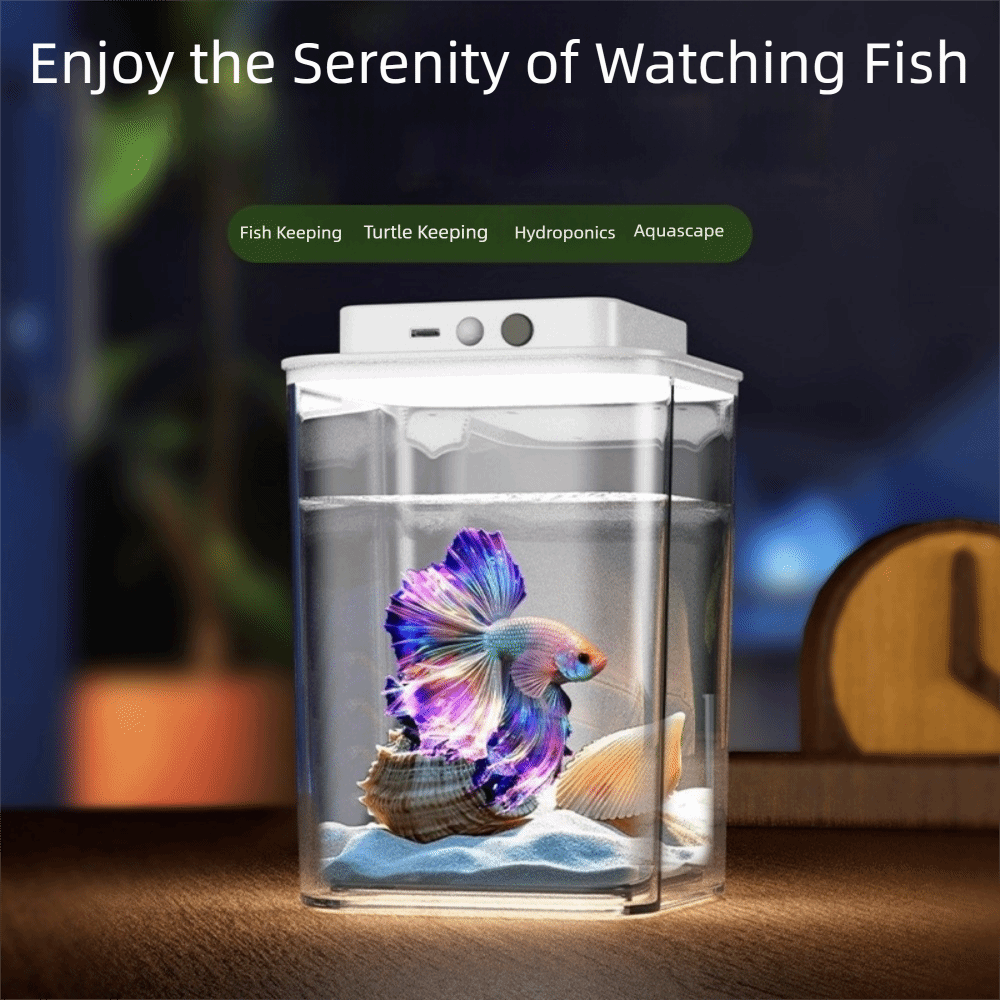Multi-functional Transparent Betta Fish Intelligent Sensing LED Light ...