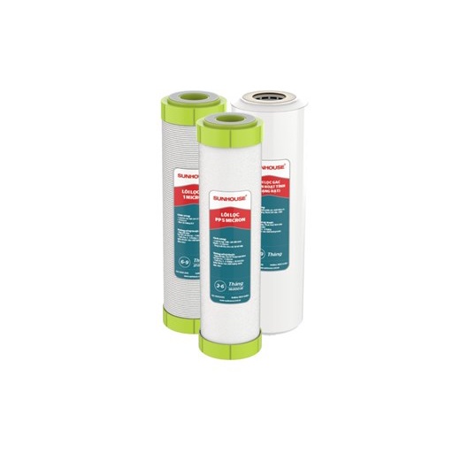 Combo Lõi lọc nước số 1, 2 ,3 SUNHOUSE SHRLL1 SHRLL2 SHRLL3