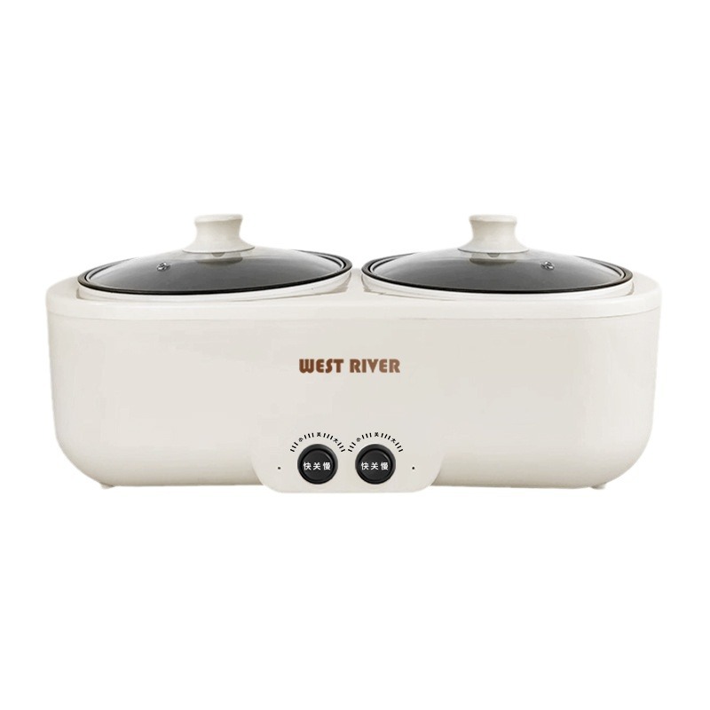 SADA Double-gallon rice cooker cross-border multi-function small electric cooking pot Yuanyang electric hot pot household electric steaming all-in-one pot