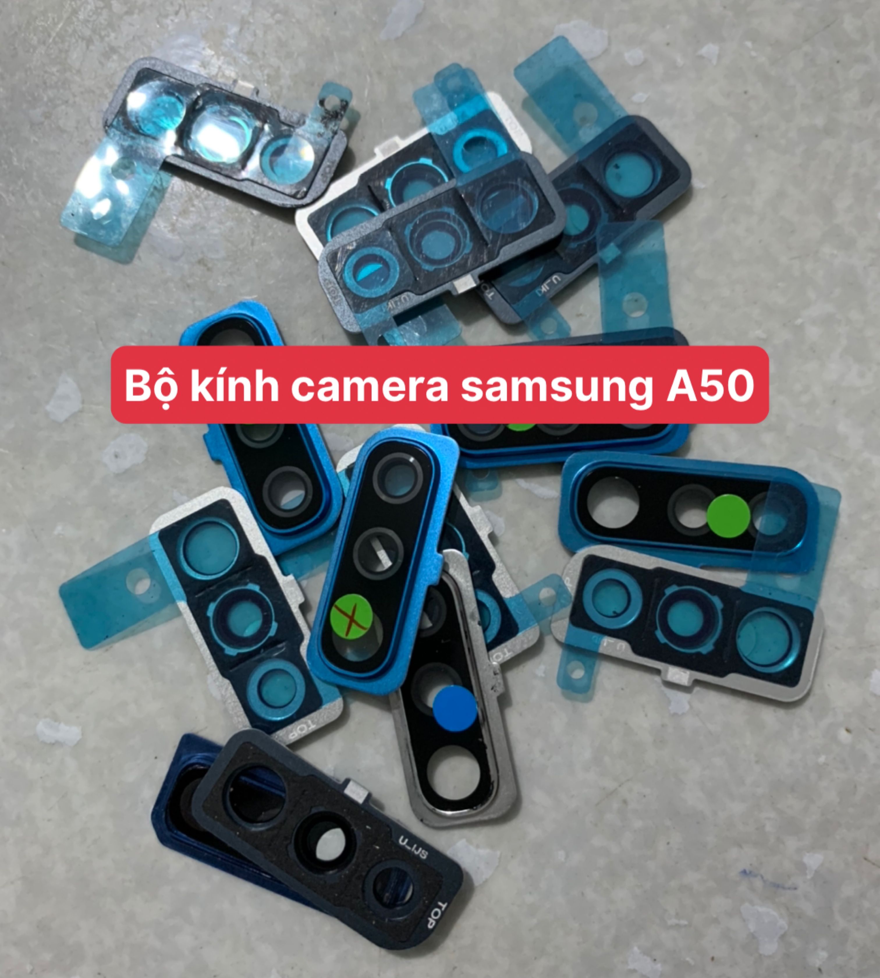 kính camera samsung A50 / A70 lắp chung