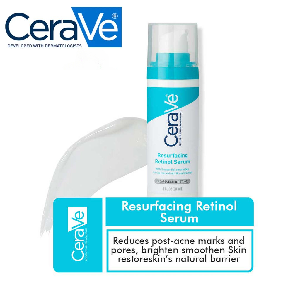 Cerave Resurfacing Retinol Serum For Post Acne Marks And Skin Texture