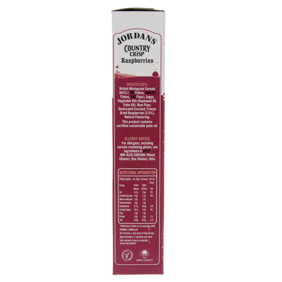 Raspberry Origin Country Jordans Country Crisp Raspberries จอร์แดนธัญพืชซีเรียลอบกรอบรสราสเบอร์ ...