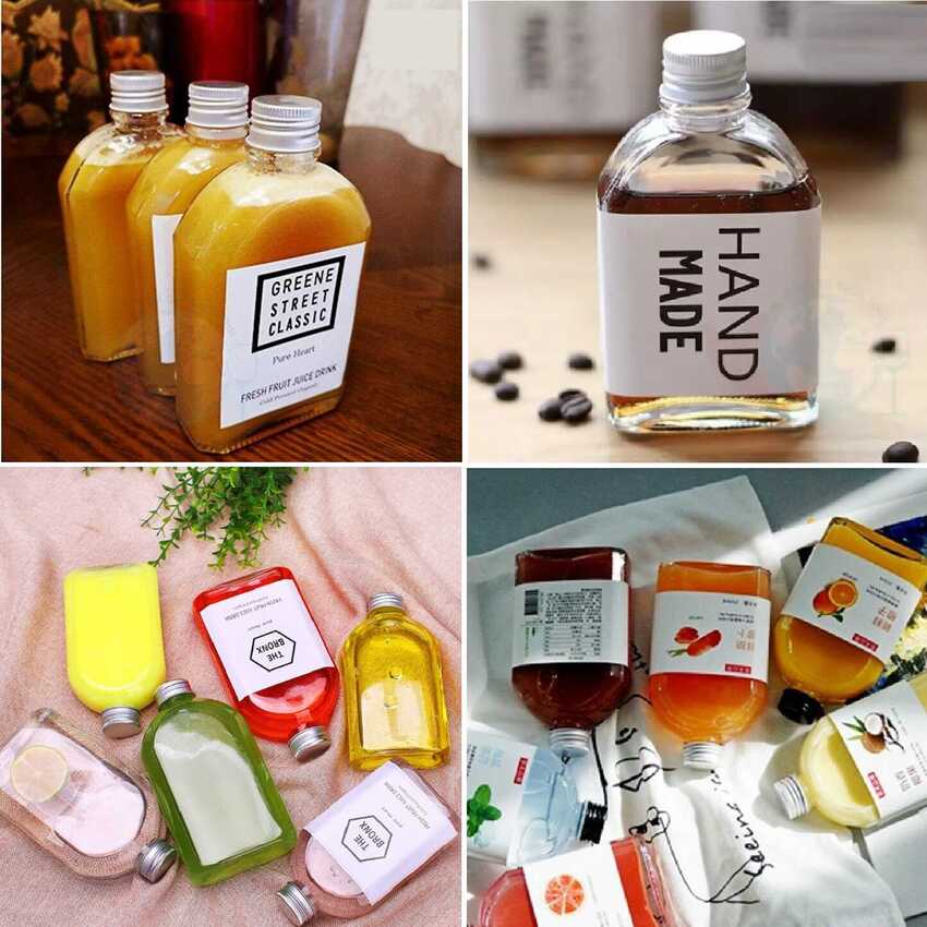 Chai Thủy Tinh Nhỏ 100ML (combo 2 cái) cao cấp vuông vát vai kiểu dẹt nắp nhôm - Chai Thủy Tinh Dẹt - Chai Thủy Tinh Mini - Lọ Thủy Tinh Nhỏ