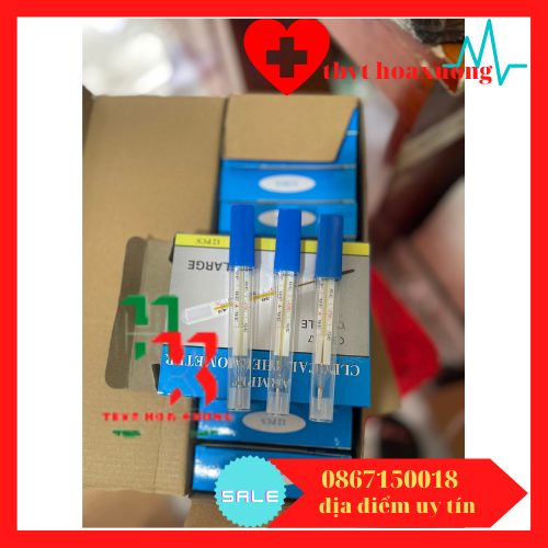 Hộp 12 cái nhiệt kế thủy ngân gia đình