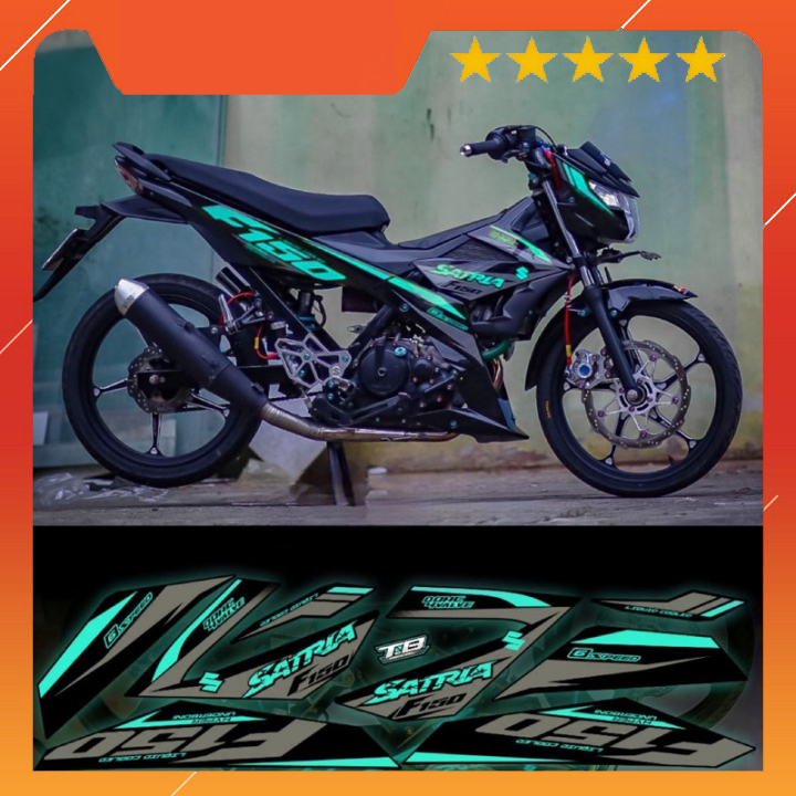 tem rời satria full đen phối đủ màu