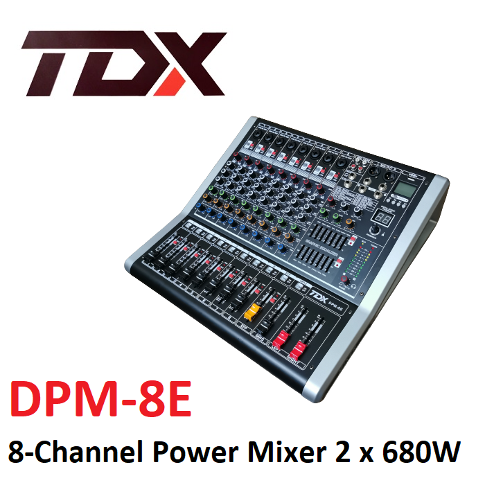 TDX DPM8E 8Channel Professional Power Mixer 680W x2 Lazada