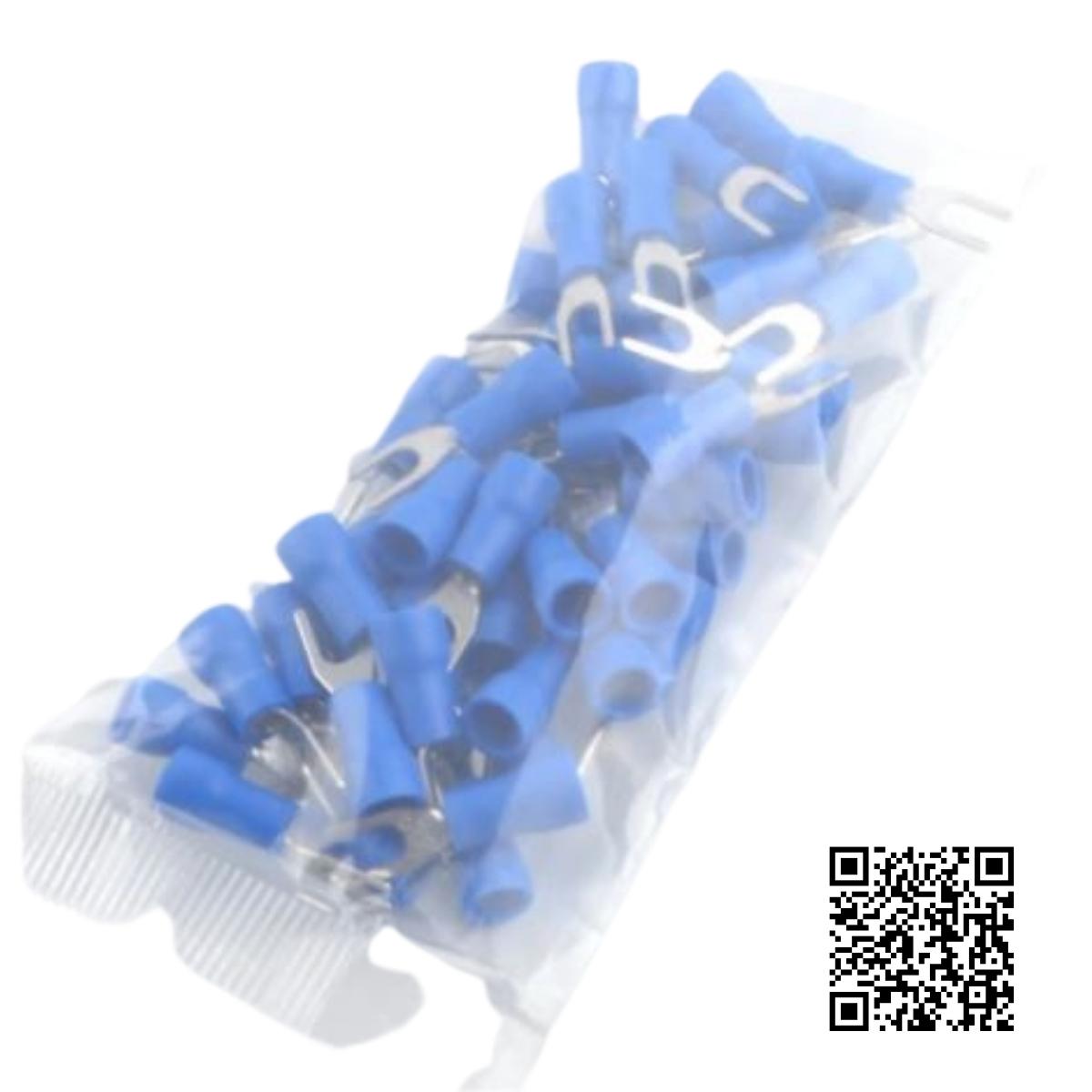 Đầu cose chĩa SV2-5 chất liệu đồng vàng dẫn điện tốt, đầu cốt bọc nhựa đấu nối tủ điện điều khiển .