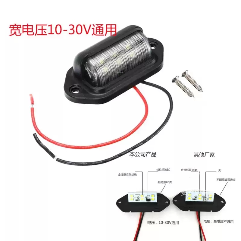 đèn led soi biển số siêu xinh